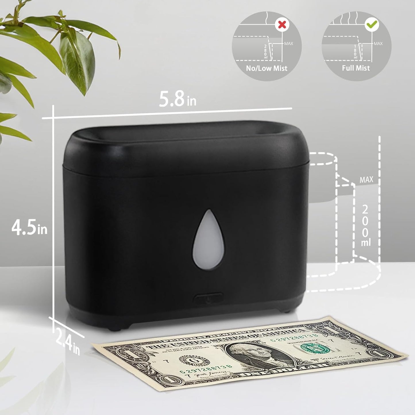 Essential oil diffuser with cool mist