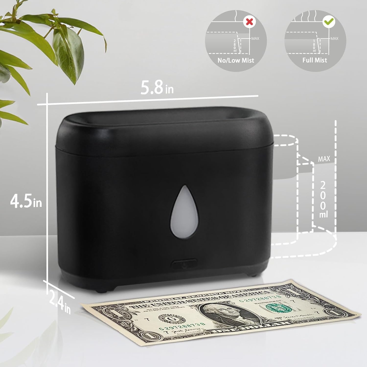 Essential oil diffuser with cool mist