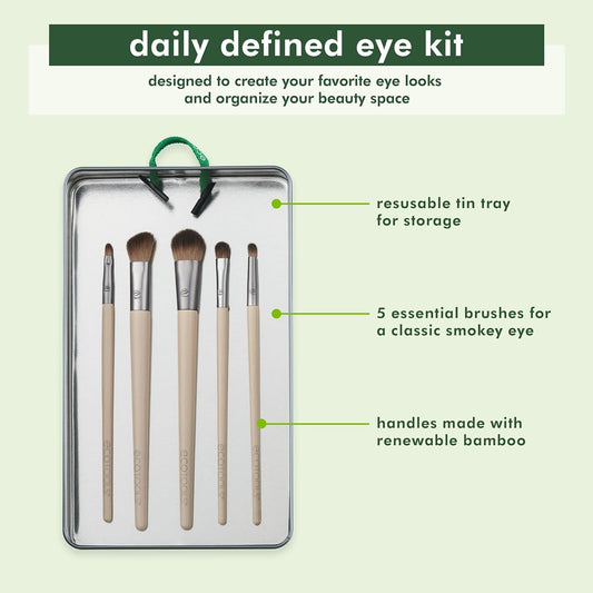 Eco-friendly eye brush kit